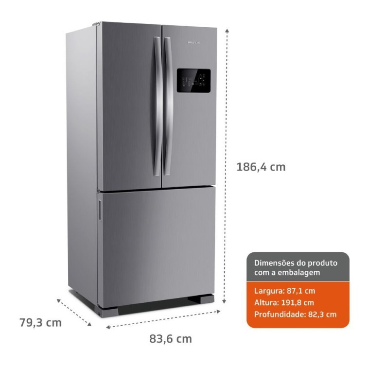 Imagem do produto Refrigerador Side Inverse Multidoor Frost Free ...